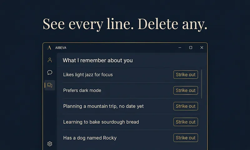AIBEVA screenshot 2