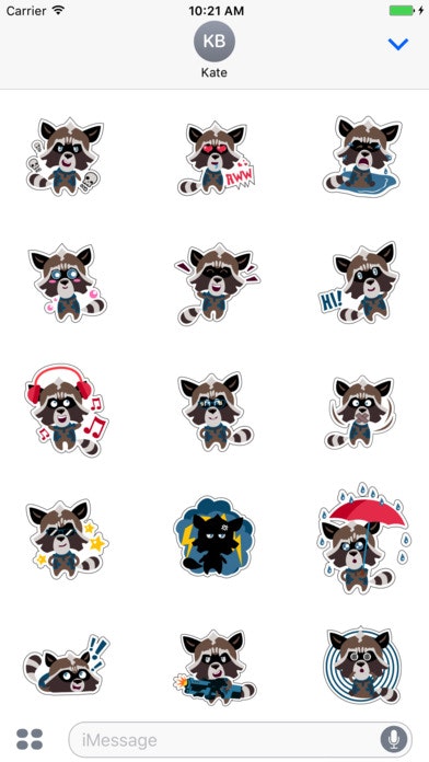 Hero Raccoon Stickers gallery image
