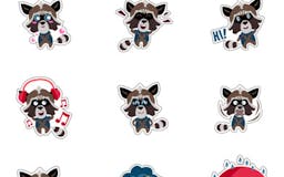 Hero Raccoon Stickers media 2