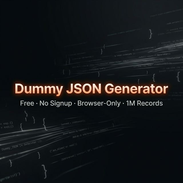 Dummy JSON Generator | JSONForge gallery image