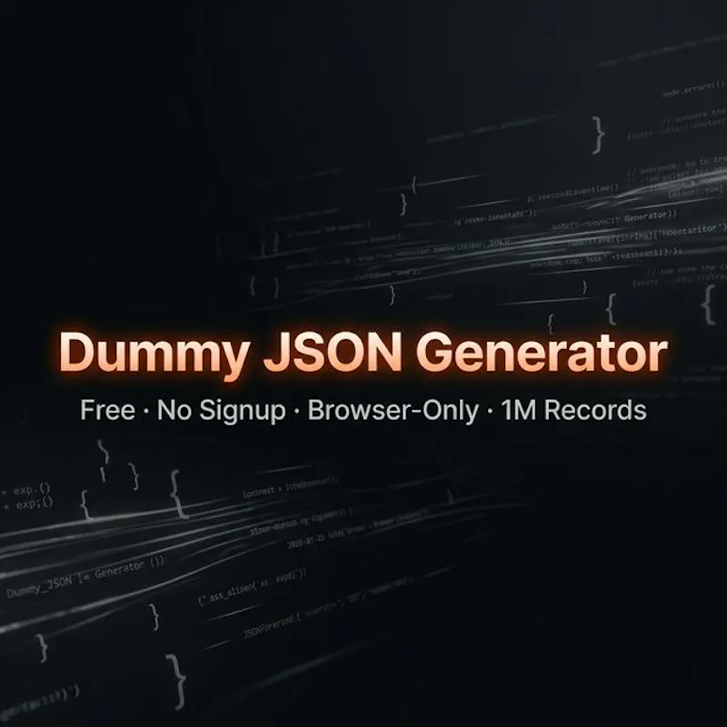 Dummy JSON Generator | JSONForge screenshot 1