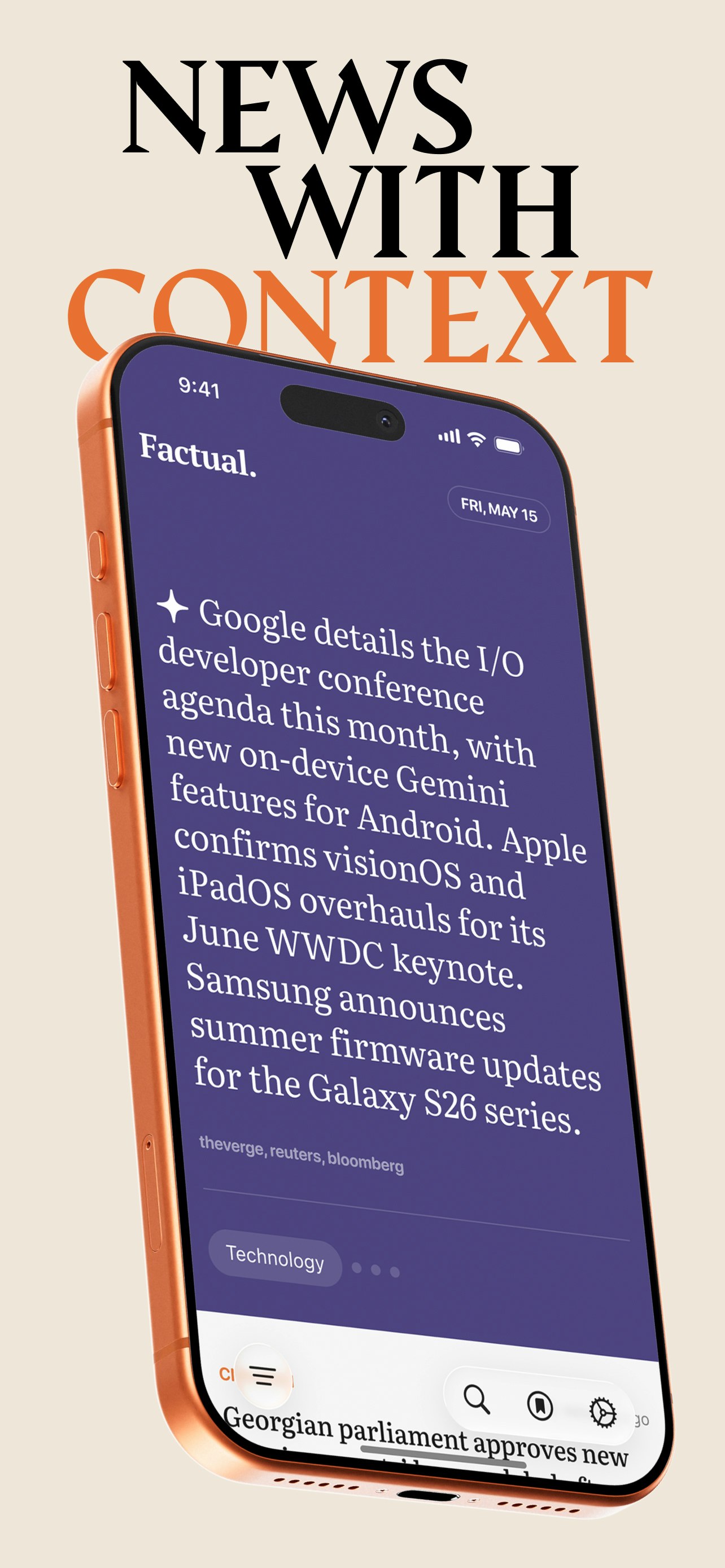 Factual — your personal news app gallery image