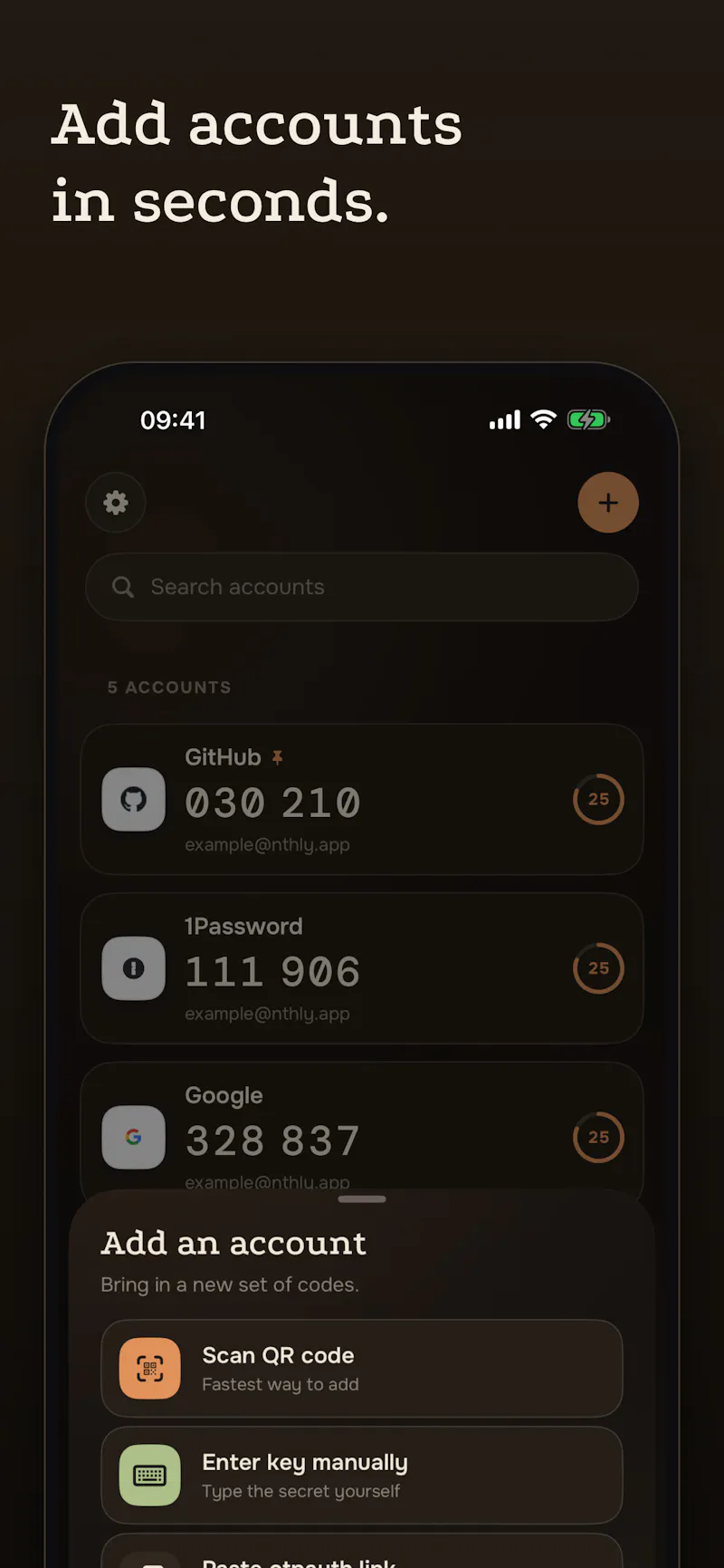 Nthly - 2FA Authenticator screenshot 3