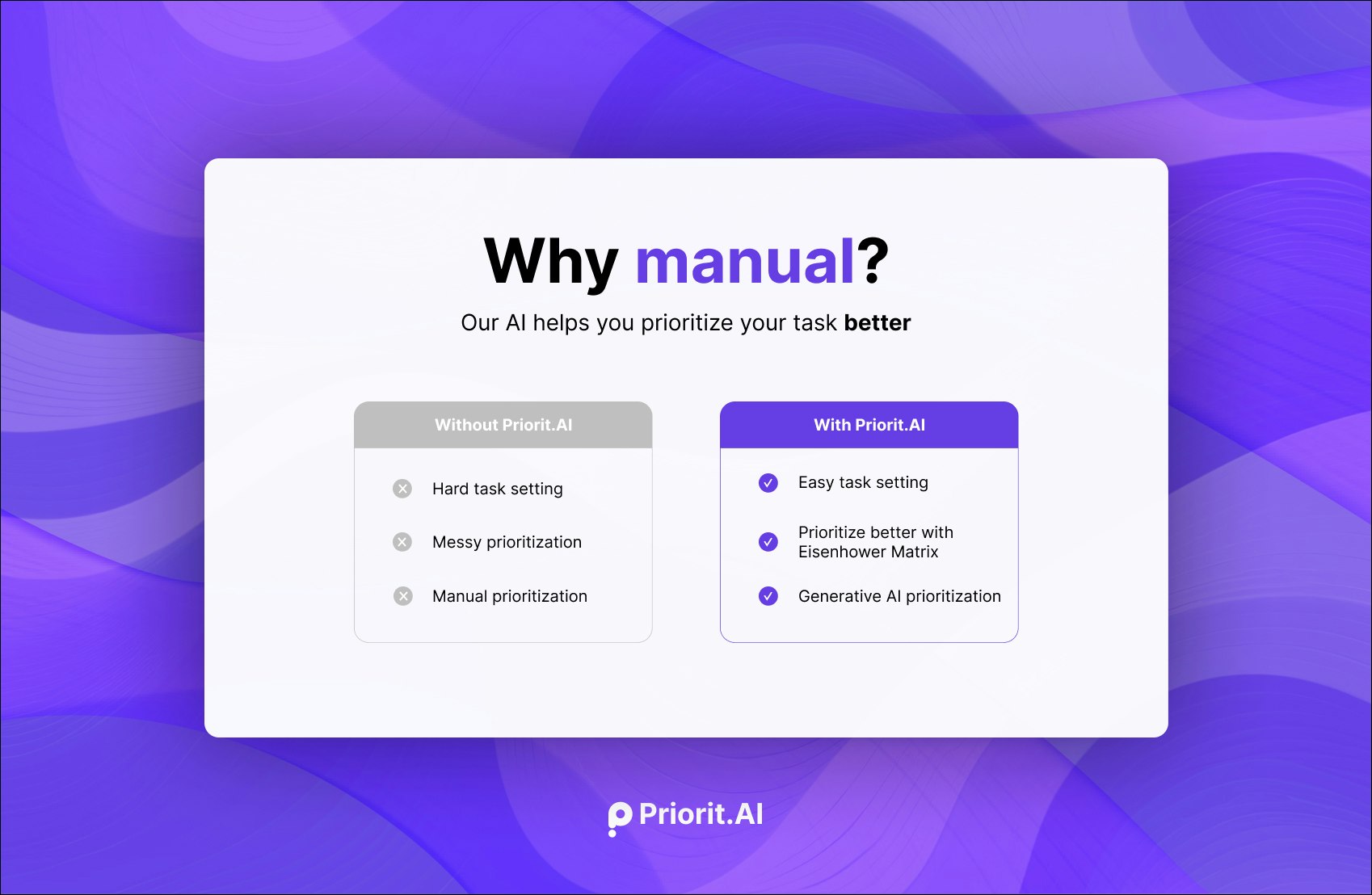 Mídia 5 de Priorit.AI - Gerencie seu tempo rapidamente