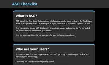 Simple ASO Checklist gallery image