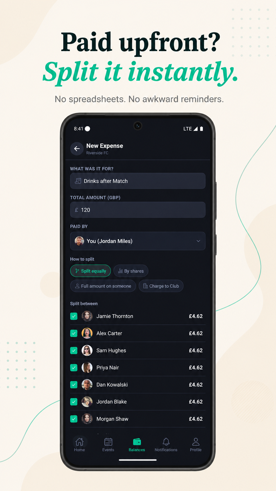 Splitr - Club & Event Expenses gallery image