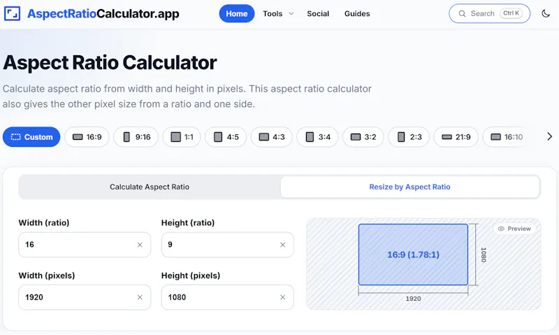 Aspect Ratio Calculator screenshot 3