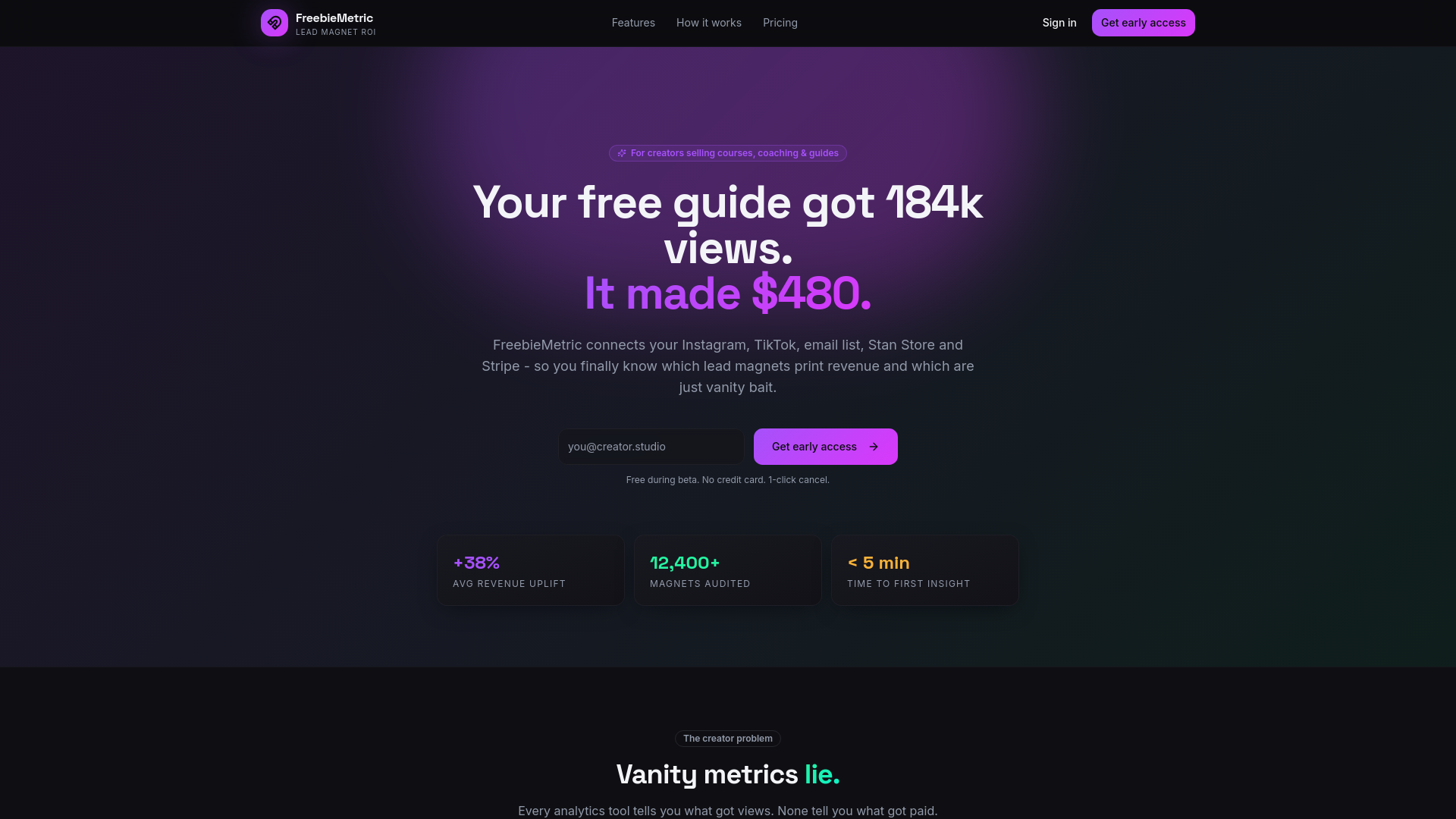FreebieMetric gallery image