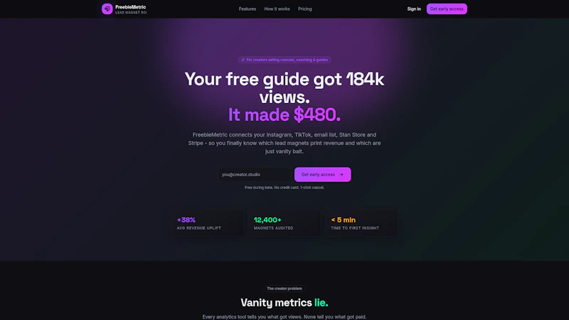 FreebieMetric screenshot 1