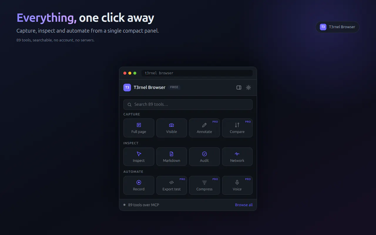 T3rnel Browser gallery image
