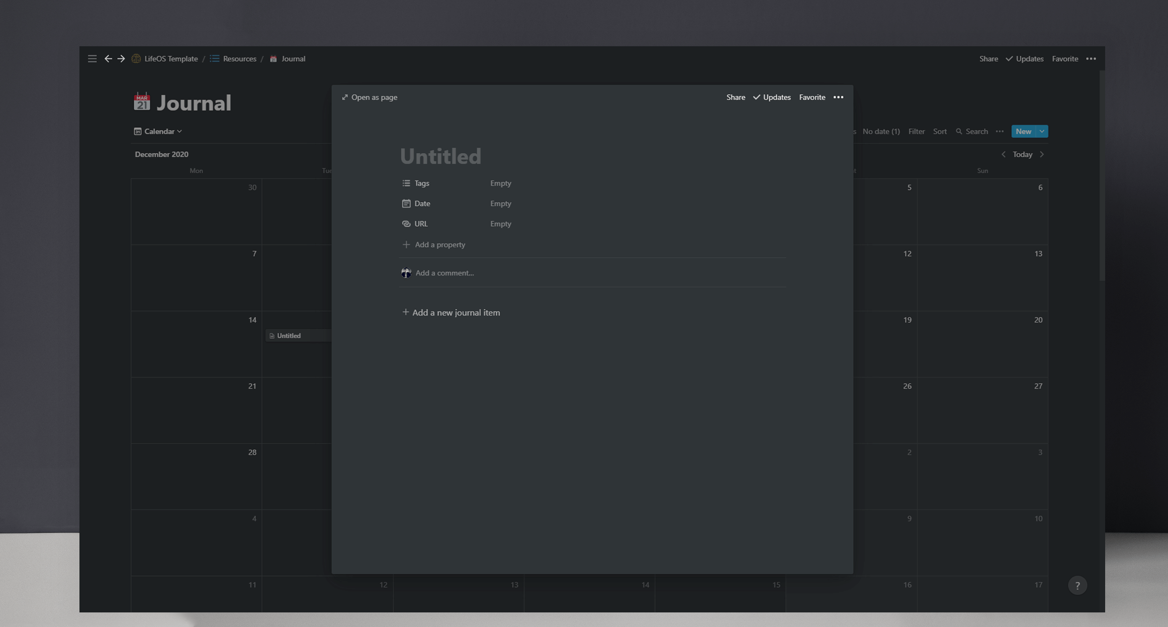 Notion Life OS media 8