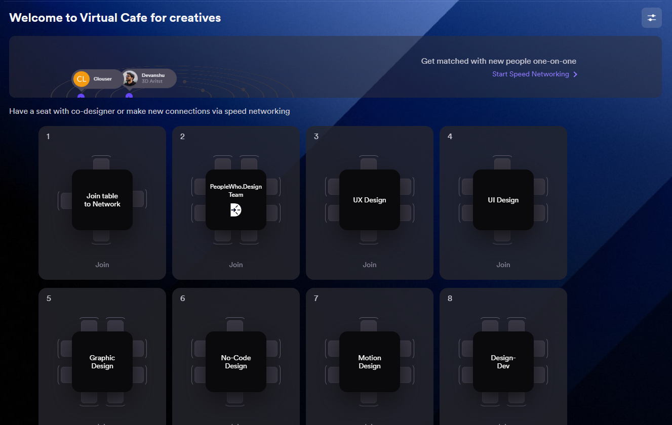 Designer's Virtual Café gallery image