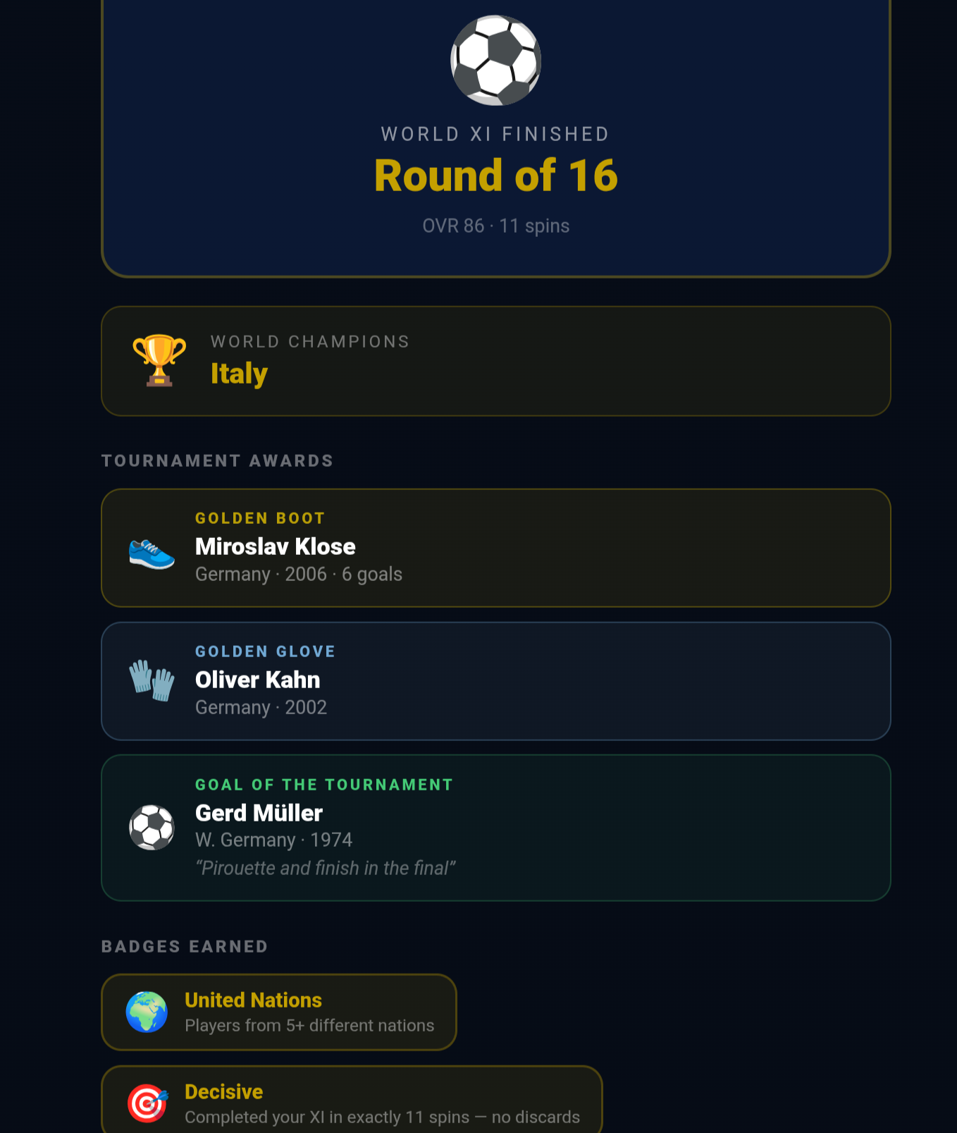 World Cup Legends gallery image