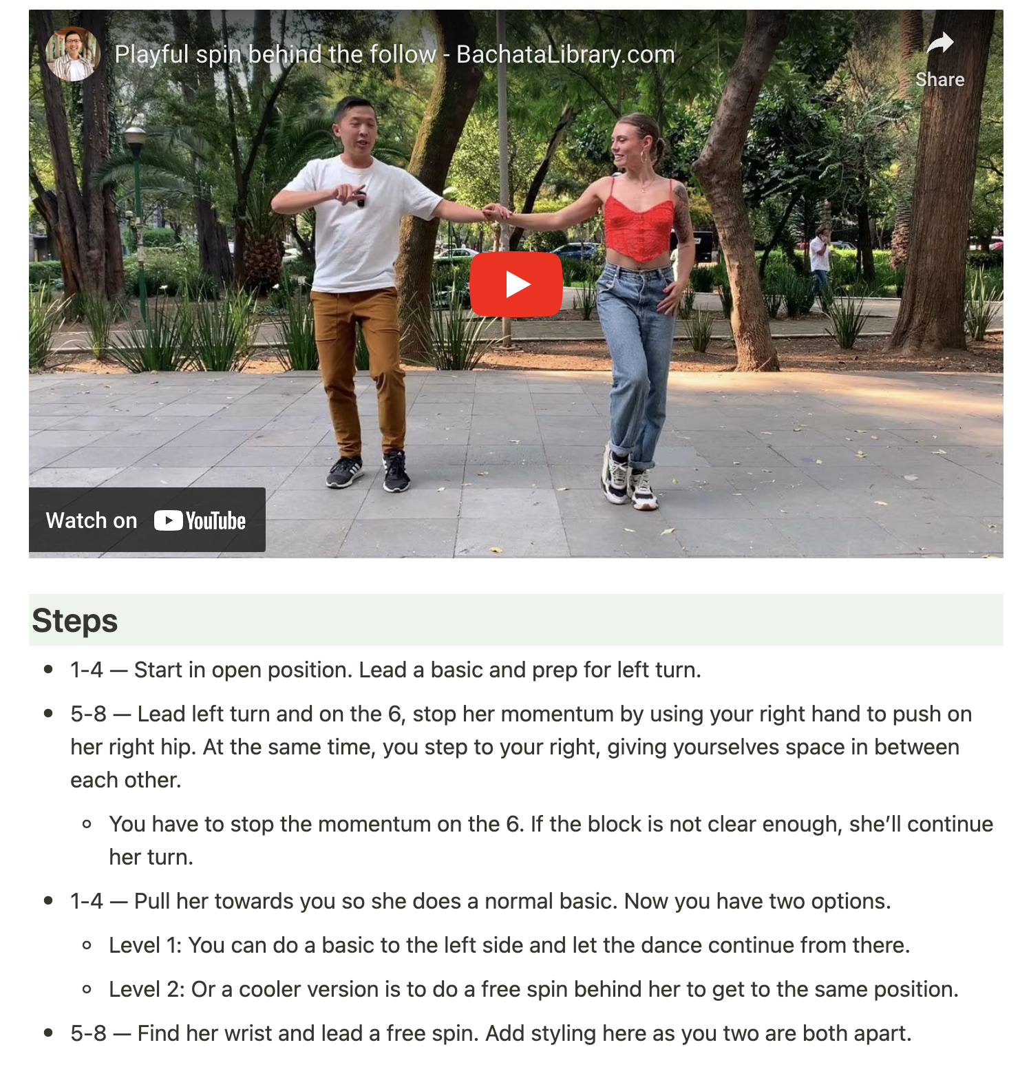Mídia 7 de Salvar biblioteca - Ajudamos os dançarinos de Bachata a aprender novos movimentos com facilidade.