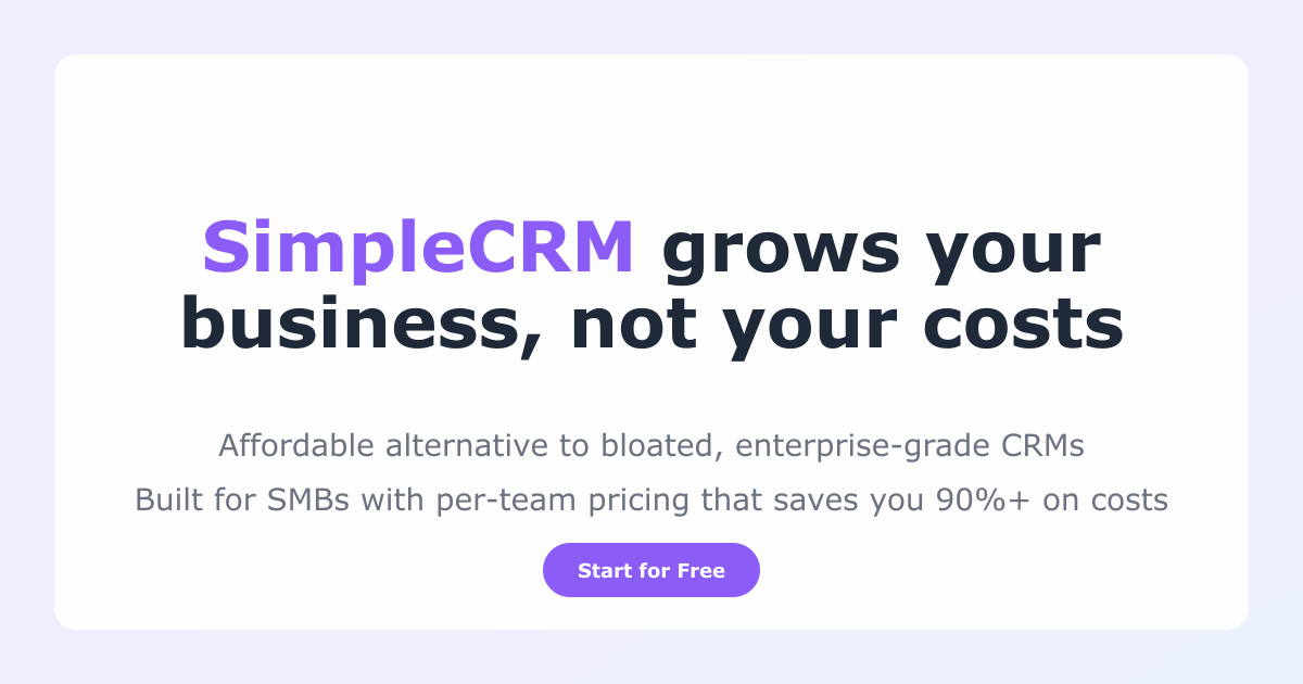 SimpleCRM gallery image