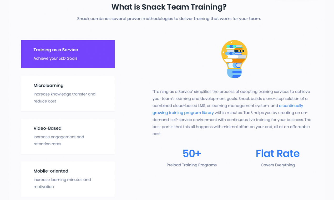 Snack - A Netflix for Team Training gallery image