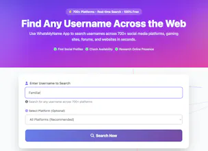 WhatsMyName app gallery image