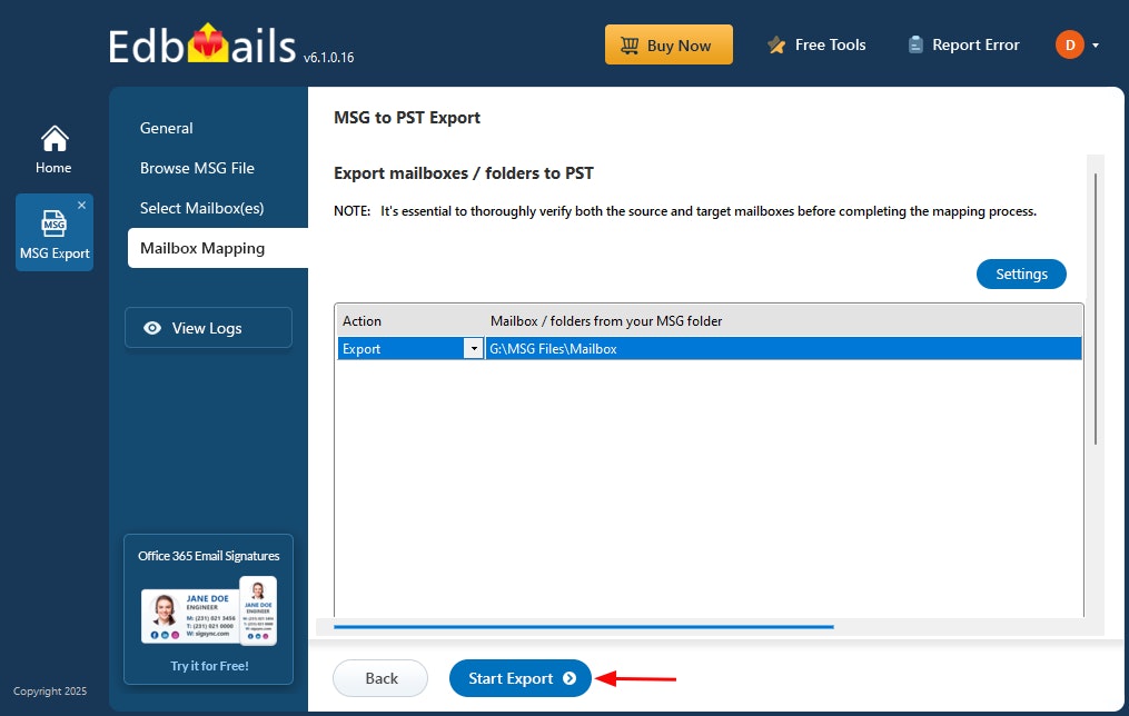 Edbmails MSG에서 PST 변환기로 - 쉽고 신뢰할 수있는 MSG를 PST 변환을 경험하십시오 미디어 3