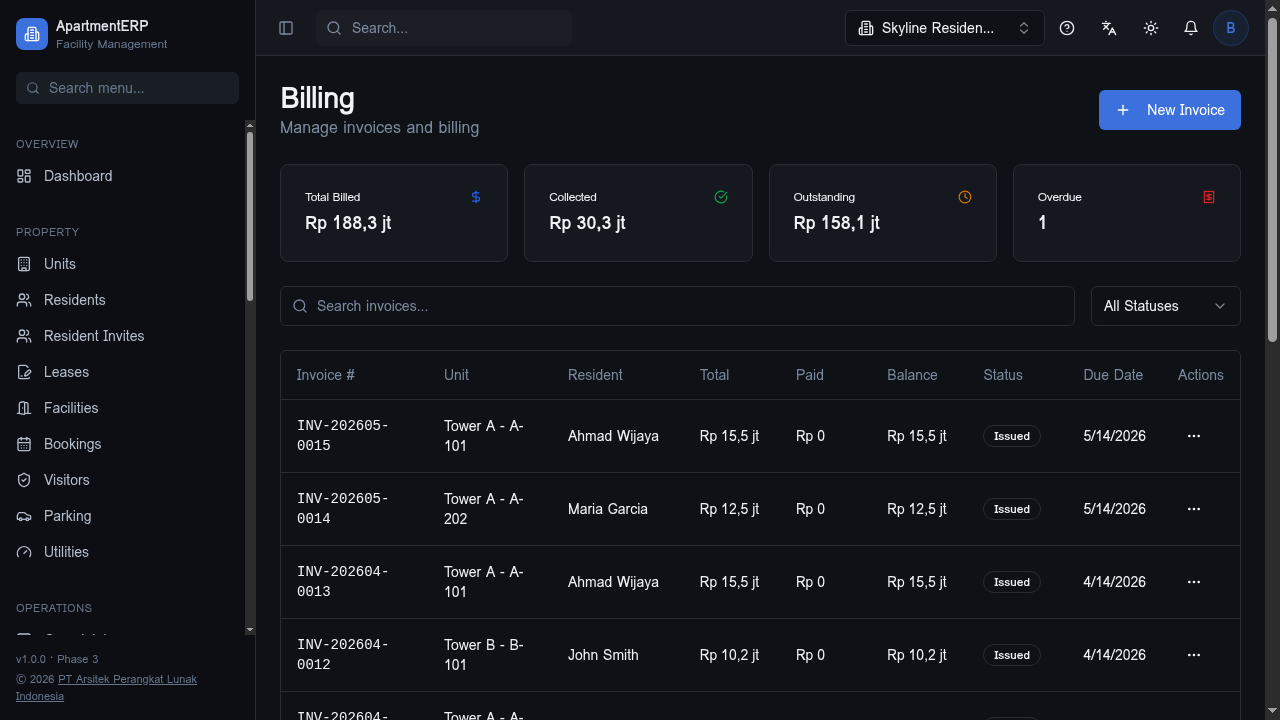 ApartmentERP - Facility Mgmt Platform gallery image