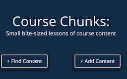 Course Chunks media 1