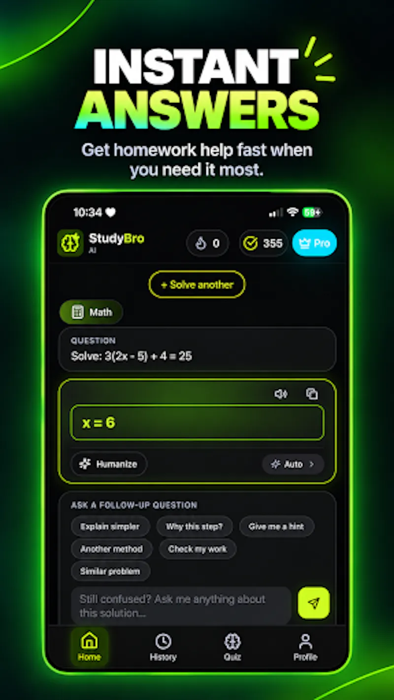 StudyBro.AI– Homework Solver screenshot 2