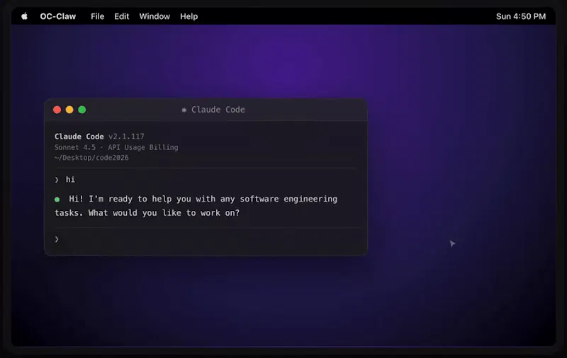 OC-Claw screenshot 1 (video preview)