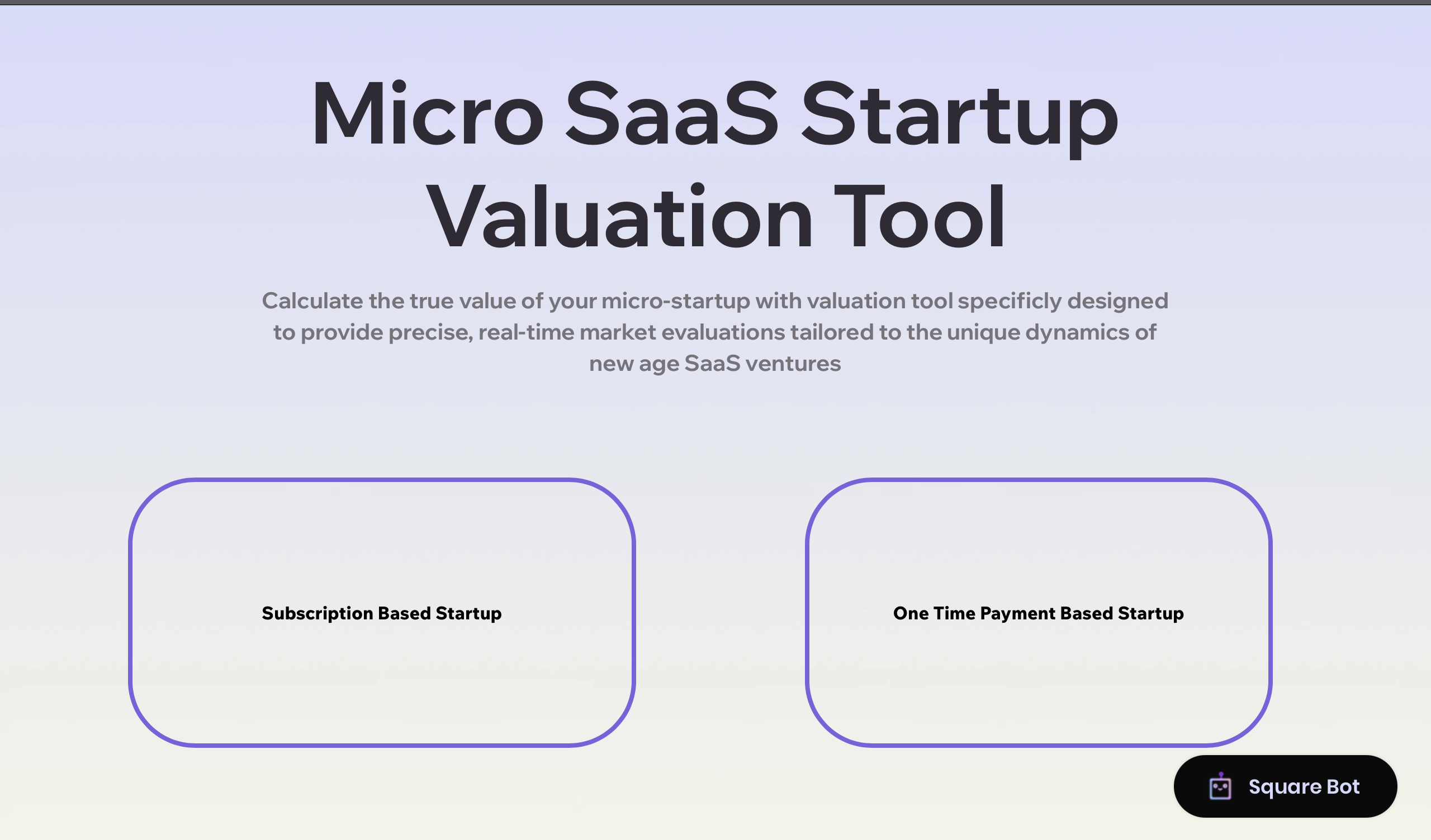 Micro SaaS Valuer di Saasquare media 1