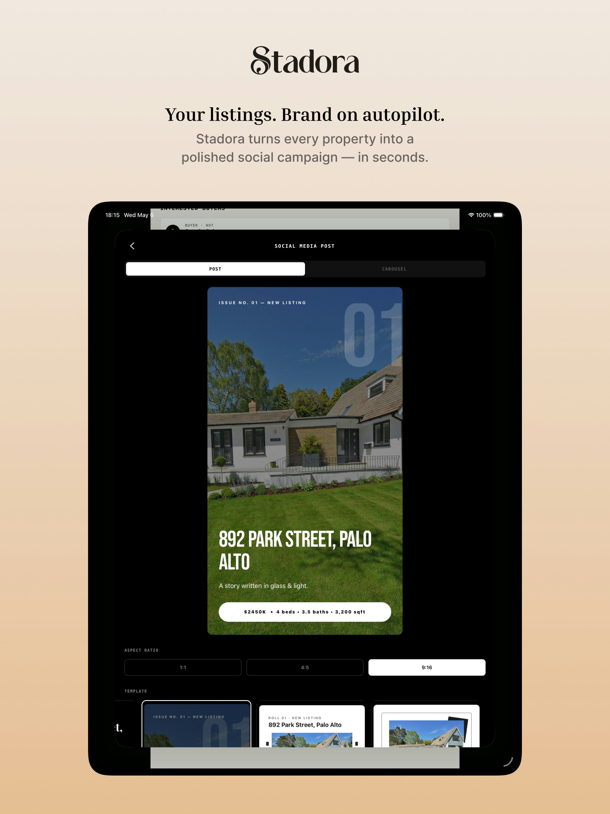 Stadora AI launch - Real Estate CRM  gallery image