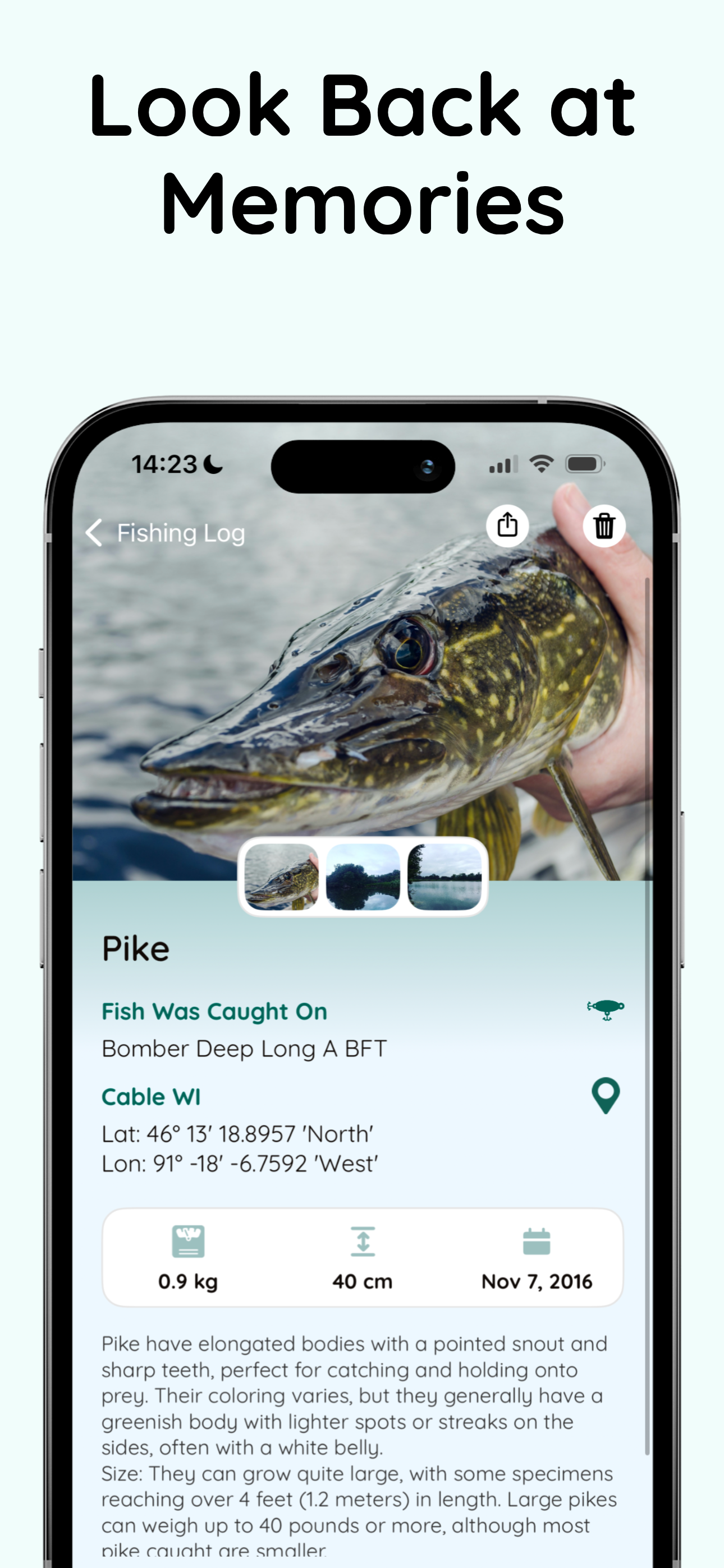 Fishix: Fishing Log -app - FISHIX - Je visherinneringen, altijd bij je! media 3