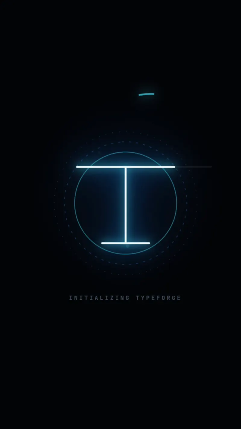 TYPE FORGE — Kinetic Engine screenshot 1