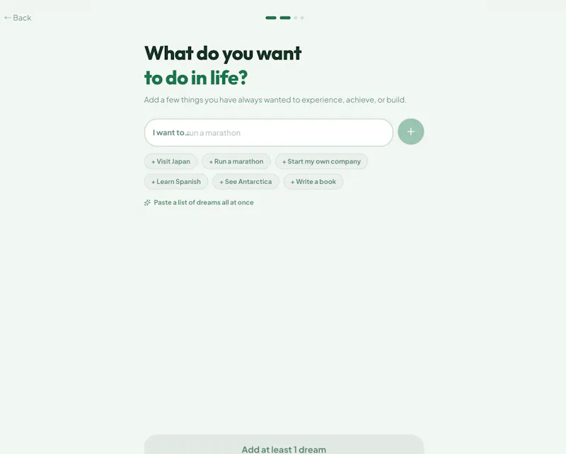 LifeQuest — Turn dreams into Quests screenshot 2