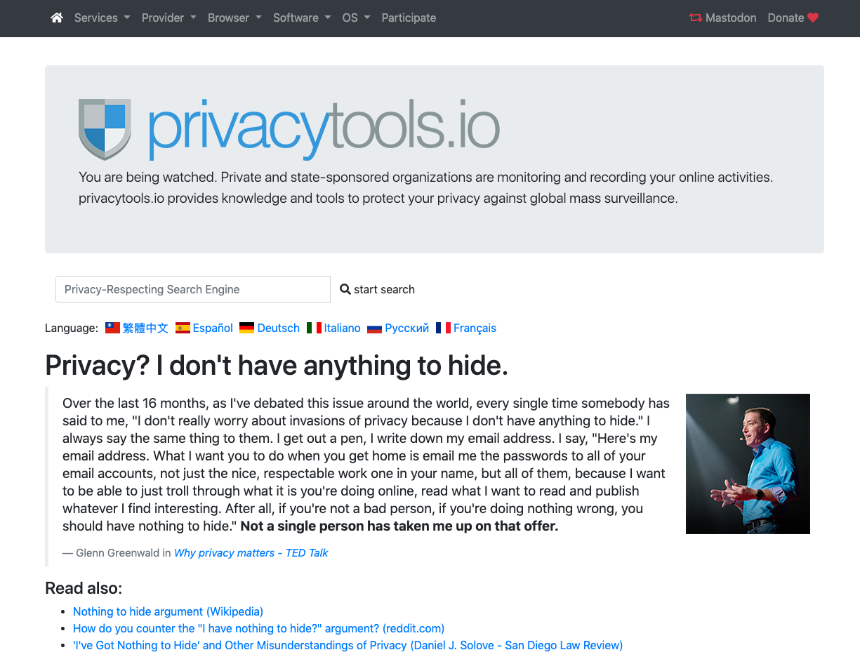 Privacytools.io gallery image