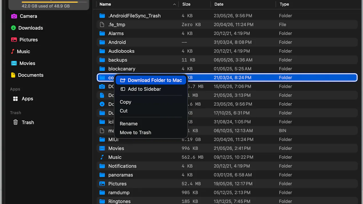 AndroidFileSync product