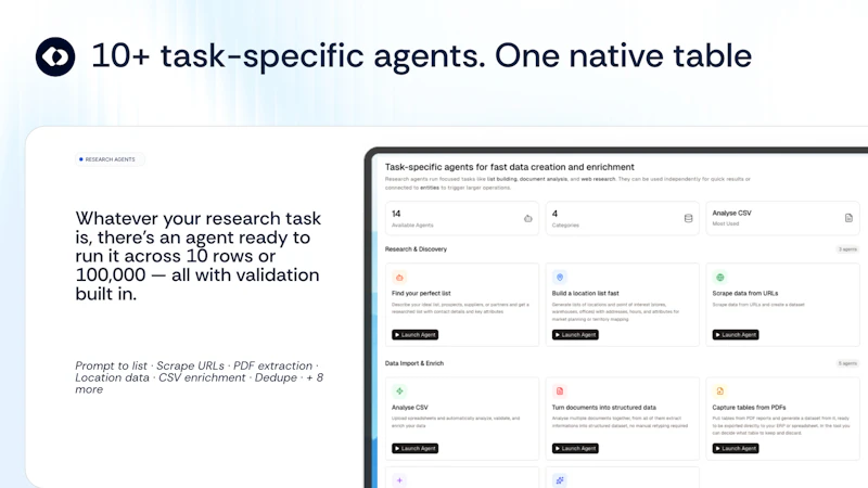Claro - Research Agents screenshot 3