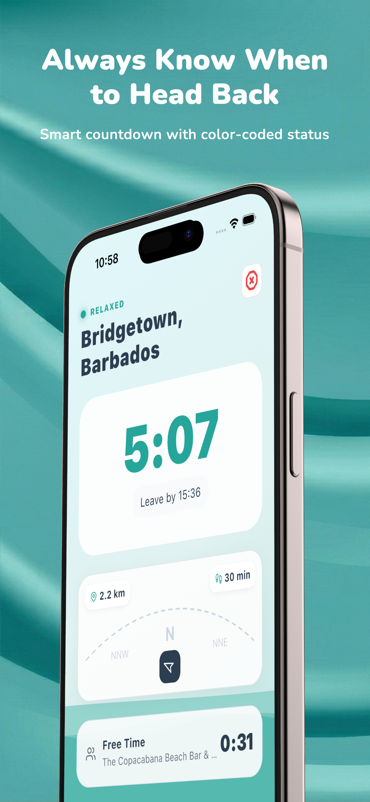 RendezU ShoreTimer - Main product screenshot demonstrating key features and user interface