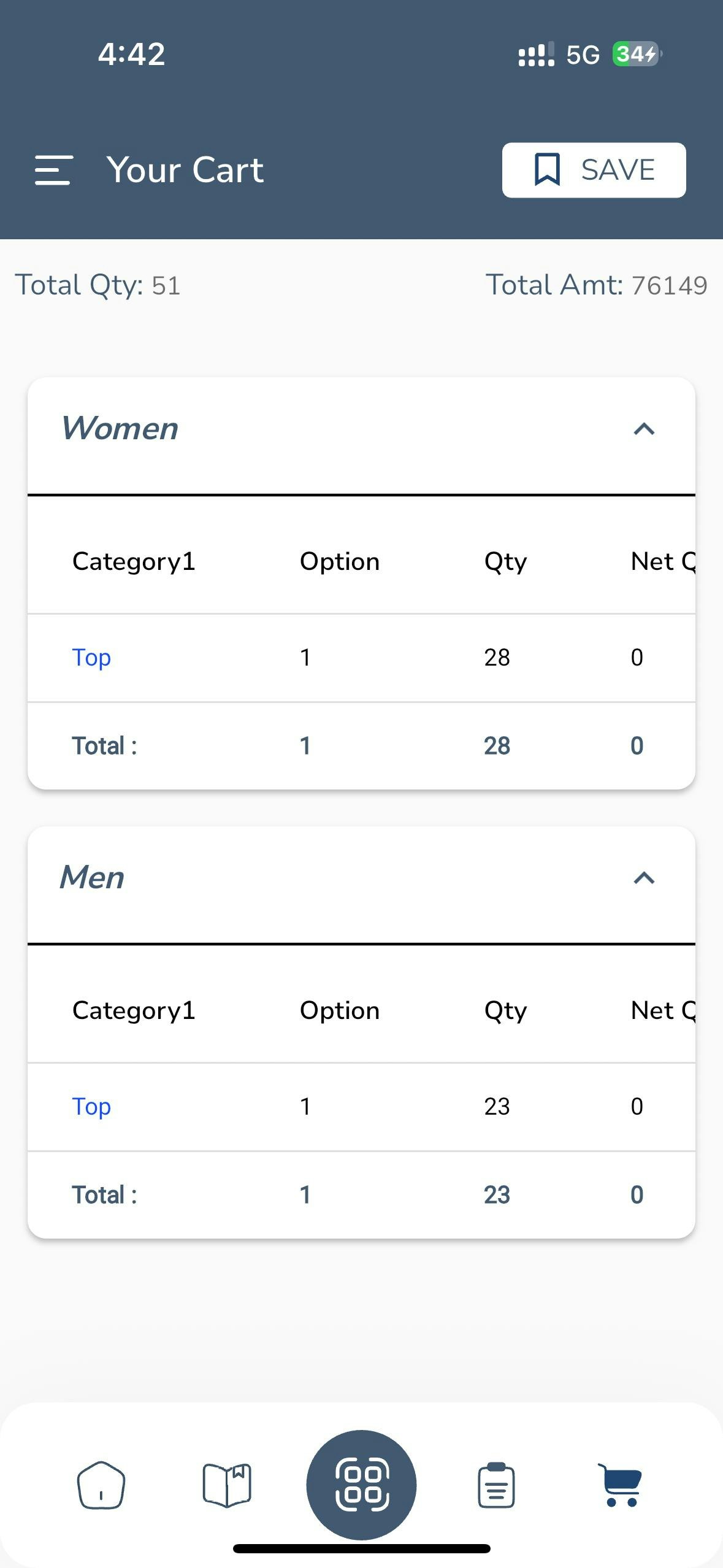 Qserve - Qart -app voor het bestellen van boeken bij mode -beurzen. media 3