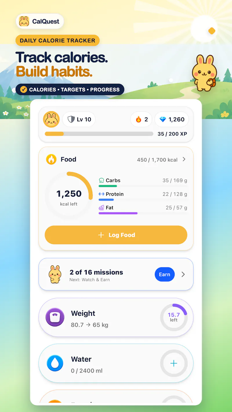 CalQuest screenshot 1