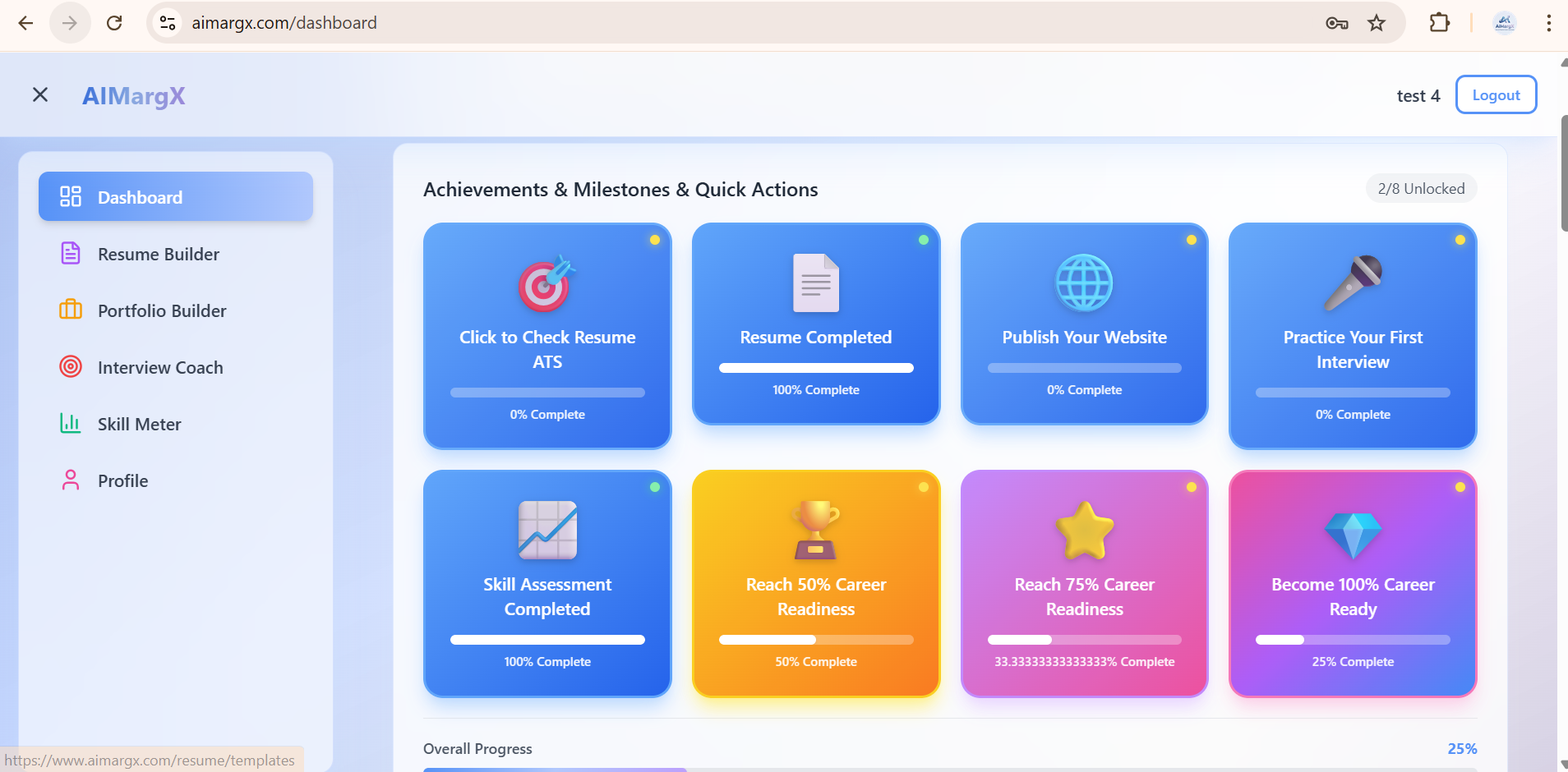 AIMargX – Get Job-Ready with AI - Screenshot 3 showing product features and functionality