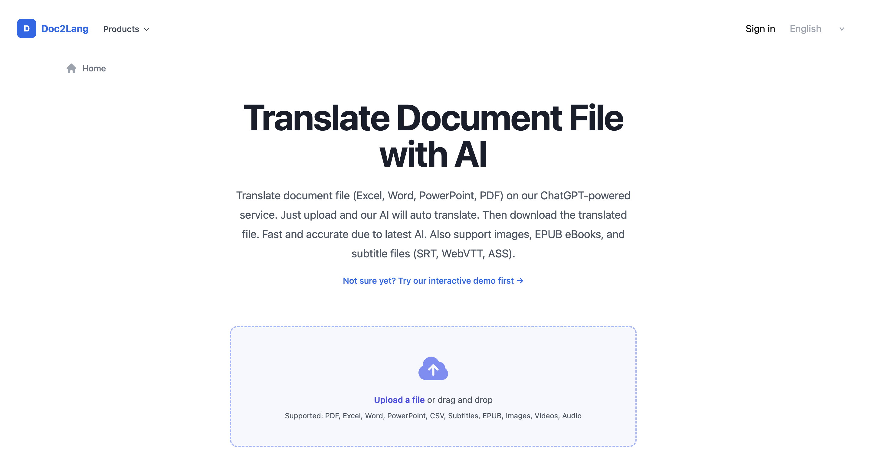 Doc2Lang gallery image
