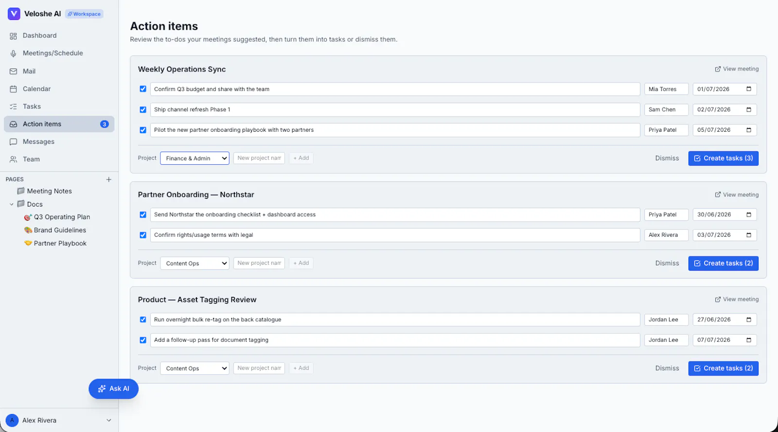Veloshe AI Workspace screenshot 6