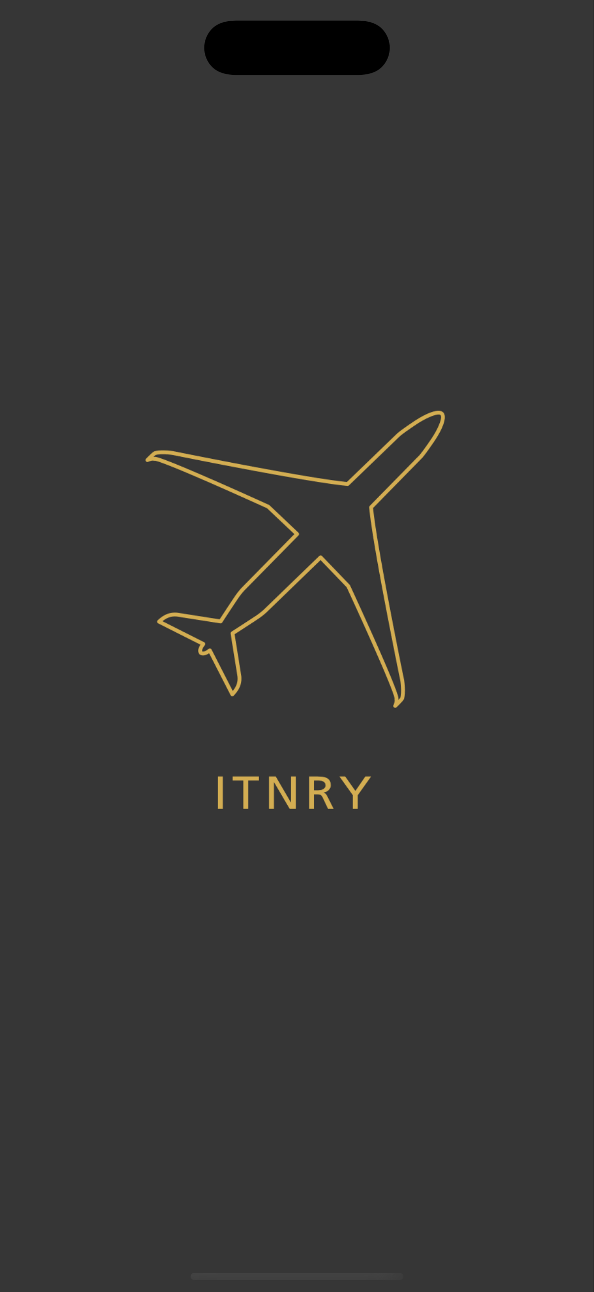 ITNRY serious travel planning app. 
