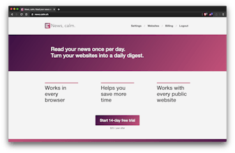 BlogInMail (Previously "News, calm.") gallery image
