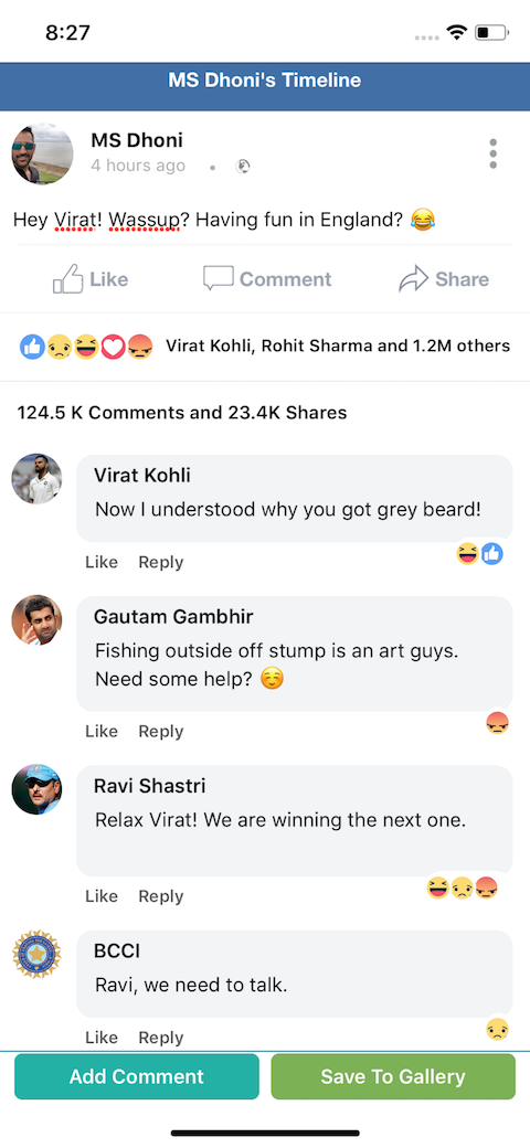 Fake FBWall - mobile gallery image