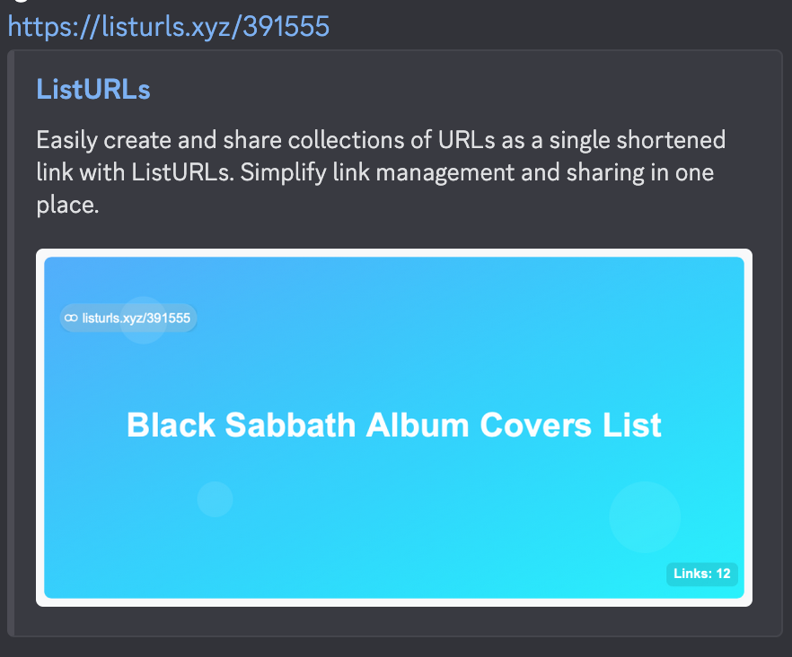 ListURLs gallery image