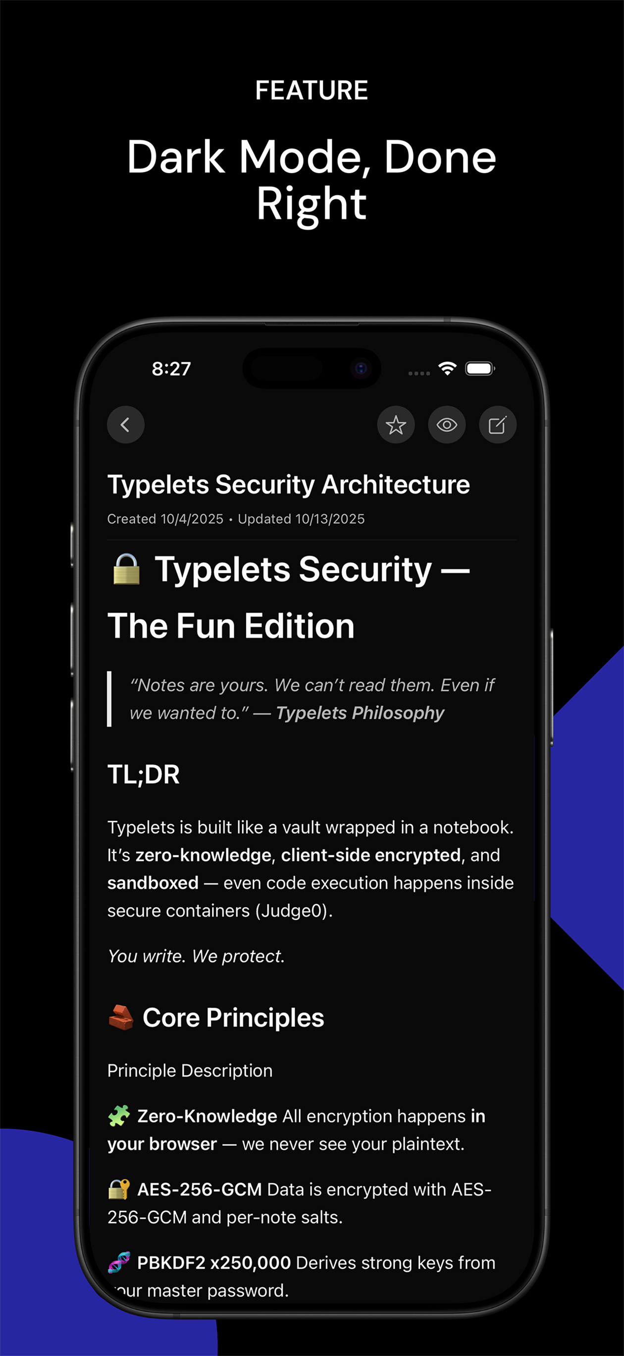 Typelets Secure Encrypted Notes gallery image