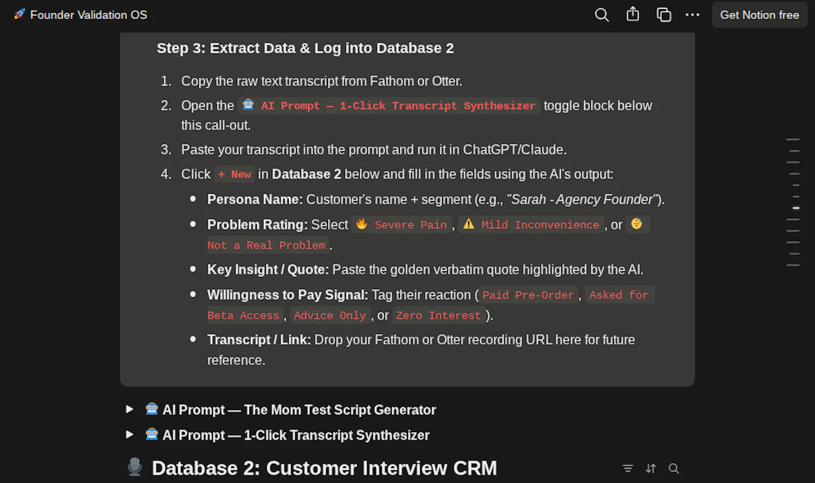 Founder Validation OS  screenshot 4