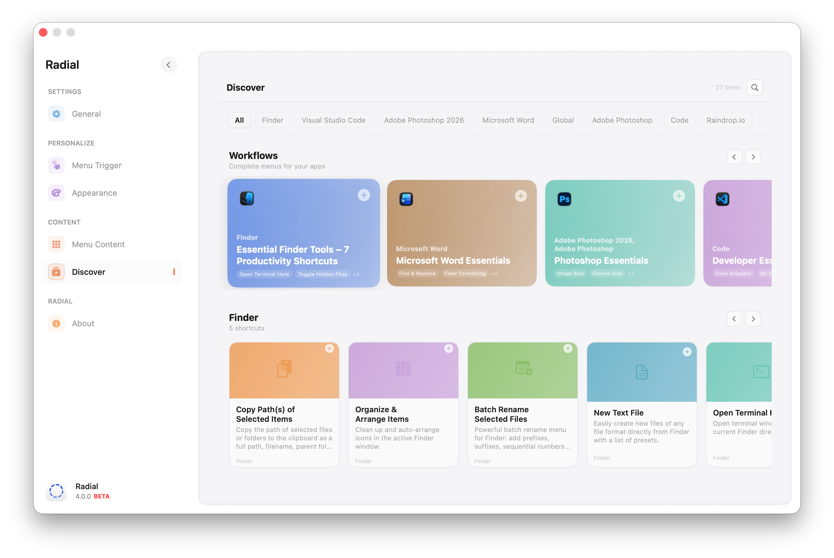 Radial gallery image