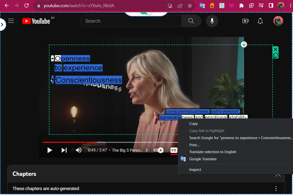 Text from PRO gallery image