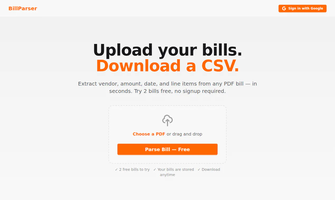 Billparser gallery image