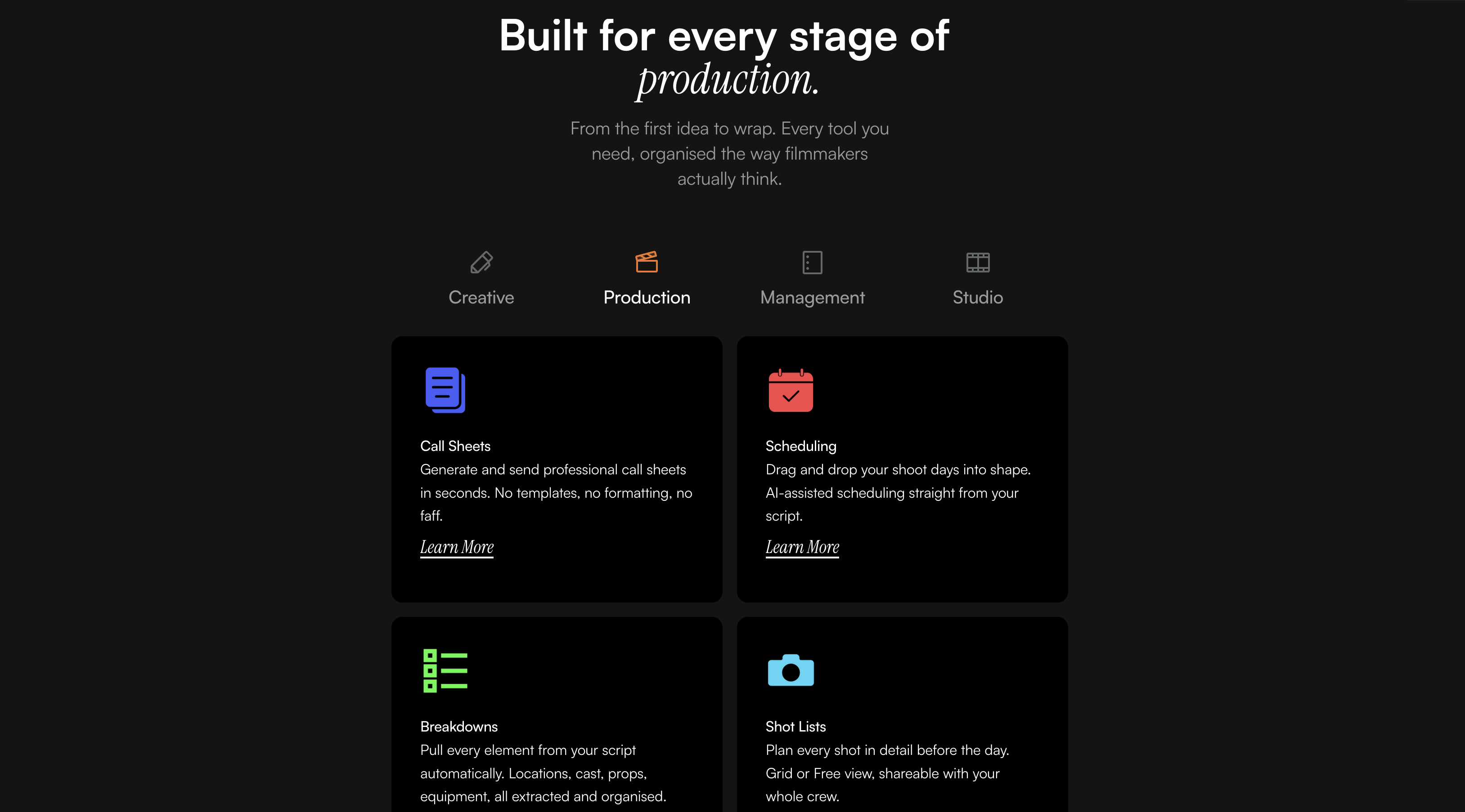 Shotly - Pre-Production Software gallery image